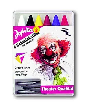 6 Schminkstifte Mit Spitzer 1 6 Schminkstifte Mit Spitzer