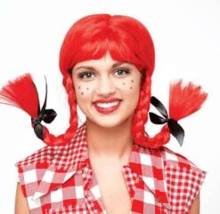 Freche Göre Kinderperücke Mit Zöpfen