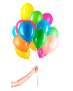 50 Latex Ballons Für Helium Mit Schnur
