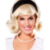 50s Perücke Mit Haarband Blond