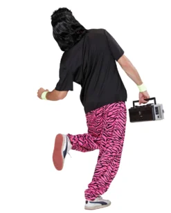 80er Jahre Pink Zebra Jogging Hose -Schattenfest Verkäufe 80er jahre pink zebra jogging hose 80ies traingshose 80ies pink zebra baggy pants bad taste kostueme 36611 03