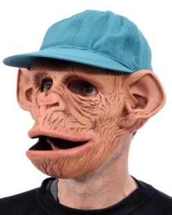 Affen Maske Deluxe -Schattenfest Verkäufe affen maske mit baseball muetze schimpansen maske tiermaske chimp mask 21275 03
