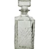 Antike Giftflasche Kristallschliff Eckig 23cm