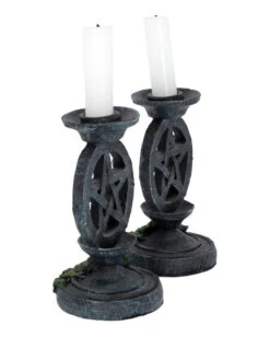 Antike Pentagramm Kerzenleuchter 2 St. -Schattenfest Verkäufe antike pentagramm kerzenleuchter antic pentagram candlesticks gothic deko halloween tischdeko 51134 03