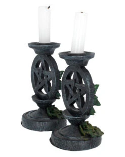 Antike Pentagramm Kerzenleuchter 2 St. -Schattenfest Verkäufe antike pentagramm kerzenleuchter antic pentagram candlesticks gothic deko halloween tischdeko 51134 05