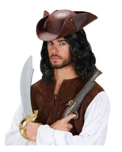 Antiker Piratenhut -Schattenfest Verkäufe antiker piratenhut im lederlook brauner piraten hut pirate hat 23243 03