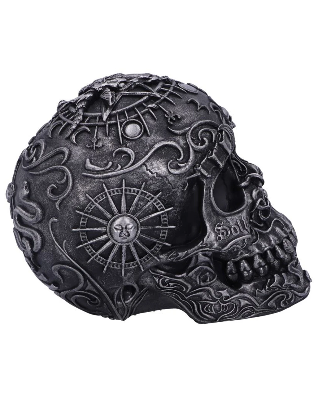 Baphomet's Worship Totenkopf 19,5cm 4 Baphomet's Worship Totenkopf 19,5cm – Bild 4