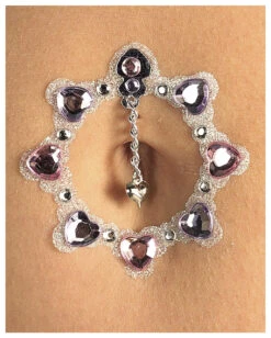 Herz Bauchnabel Bindi