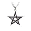 Black Star Pentagramm Anhänger Mit Kette