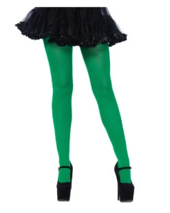 Blickdichte Nylon Strumpfhose Grün