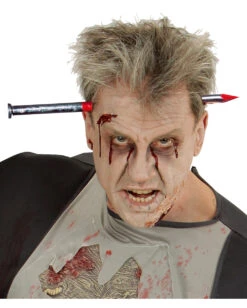 Blutiger Nagel Im Kopf -Schattenfest Verkäufe blutiger nagel im kopf haarreifen mit nagel halloween scherzartikel nagel durch kopf 18335 04