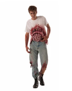 Blutiges Zombie Gedärme T-Shirt