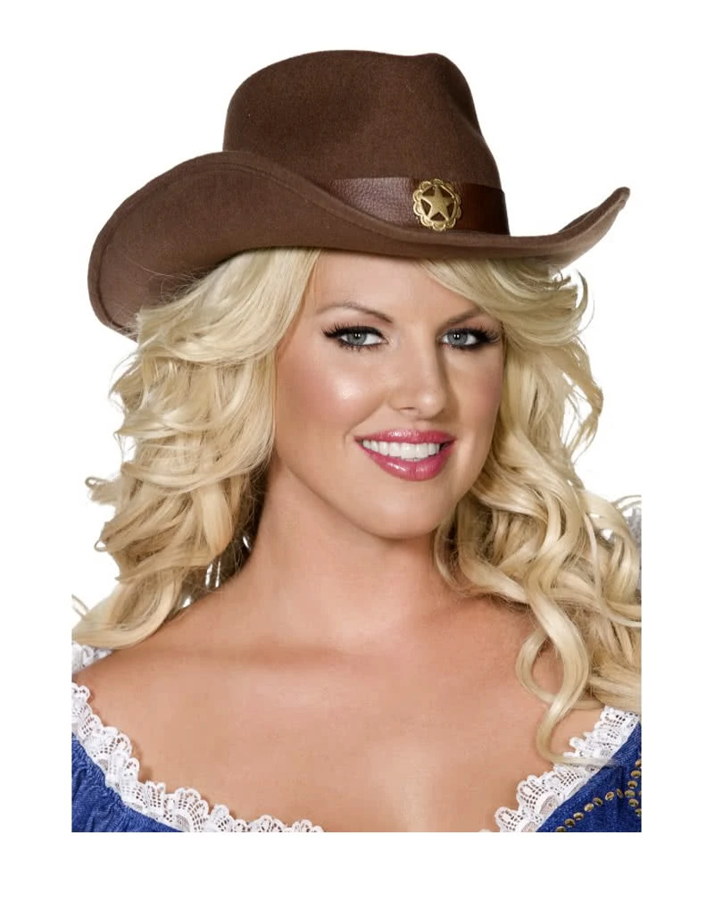 Brauner Cowboyhut Aus Filz 2 Brauner Cowboyhut Aus Filz – Bild 2