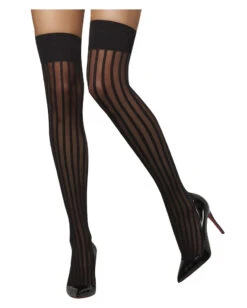 Halterlose Damenstrümpfe Schwarz