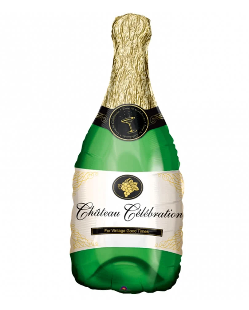 Champagner Flaschen Folienballon 1 Champagner Flaschen Folienballon