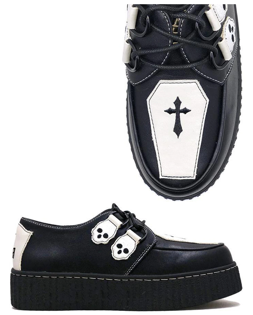 Coffin Black Creepers Schuhe 1 Coffin Black Creepers Schuhe