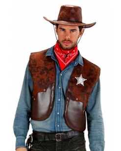 Cowboy Weste Braun