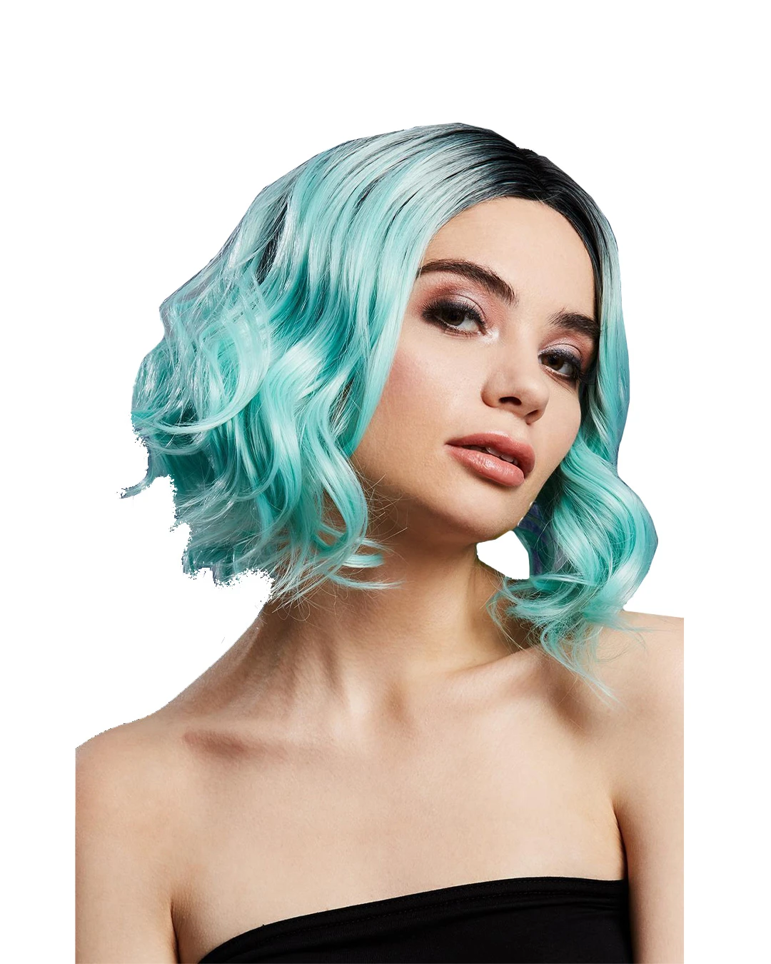 Damen Perücke Kourtney Baby Blau Blend 1 Damen Perücke Kourtney Baby Blau Blend