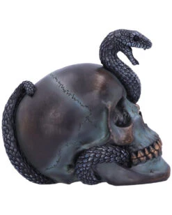 Das Schicksal Der Schlange Gothic Schädel 19cm -Schattenfest Verkäufe das schicksal der schlange gothic schaedel 19cm serpentine fate gothic snake skull gothic deko totenkopf 53993 4