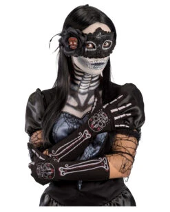 Day Of The Dead Sugar Skull Handschuhe