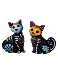 Day Of The Dead Hund & Katze Salz & Pfefferstreuer