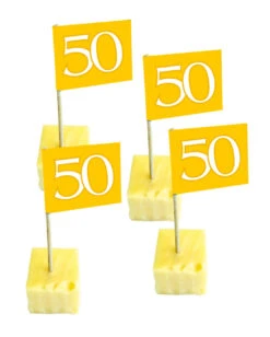 Deko Picker Zahl 50 Gold 50 St.