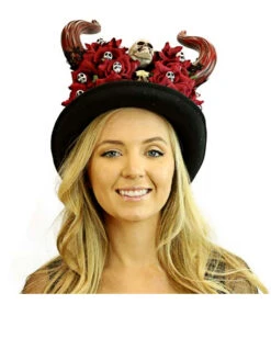 Dia De Los Muertos Zylinder Mit Hörner