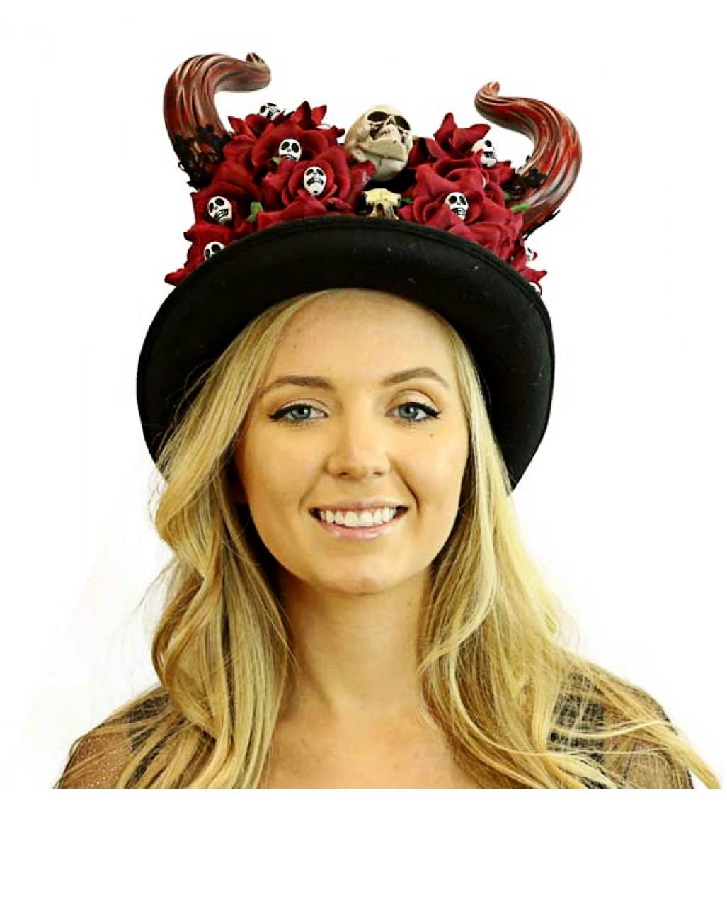 Dia De Los Muertos Zylinder Mit Hörner 1 Dia De Los Muertos Zylinder Mit Hörner