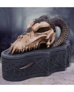 Dragon Skull Totenkopf Box 17,7cm 13 Dragon Skull Totenkopf Box 17,7cm -Schattenfest Verkäufe dragon skull totenkopf box drachenschaedel schatulle dragon skull box gothic deko 54194 07