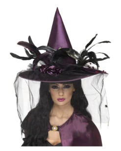 Edler Hexenhut Violett Schwarz