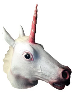 Einhorn Latex Maske Mit Mähne