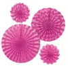 Fächer Deko Set Pink
