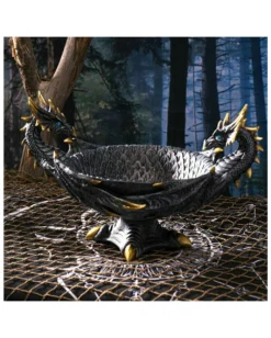 Fantasy Drachenschale Mit 2 Köpfen -Schattenfest Verkäufe fantasy drachenschale mit zwei koepfen fantasy dragon bowl with two heads gothic dekoration 51344 04