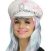 Festival Schirmmütze Mit Pailletten Weiß