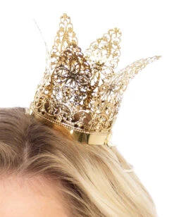 Filligrane Prinzessinnen Krone Golden -Schattenfest Verkäufe filigranes goldkroenchen faschings und halloween kronen und kopfschmuck gold crown headband 38183