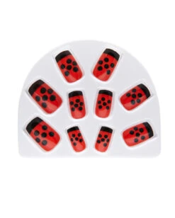 Fingernägel Set - Marienkäfer -Schattenfest Verkäufe fingernagelset marienkaefer kuenstliche fingernaegel ladybug nails bild3 27044