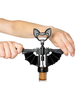 Fledermaus Flaschenöffner & Korkenzieher -Schattenfest Verkäufe fledermaus flaschenoeffner und korkenzieher bat corkscrew and bottle opener halloween tischdeko 51642 03