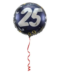 Folienballon 25 Schwarz-gold 45cm -Schattenfest Verkäufe folienballon 25 25 geburtstag geschenkidee helium ballon geschenkartikel ballon geburtstag 29964 2