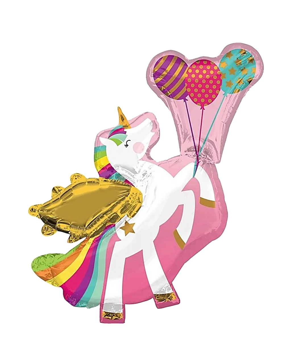 Folienballon Fliegendes Einhorn 1 Folienballon Fliegendes Einhorn