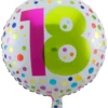 Folienballon Konfetti 18. Geburtstag
