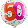 Folienballon Konfetti 50. Geburtstag