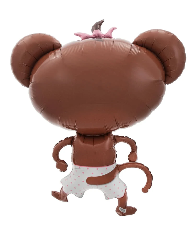 Folienballon Baby Girl Äffchen – Bild 2