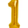Folienballon Zahl 1 Gold