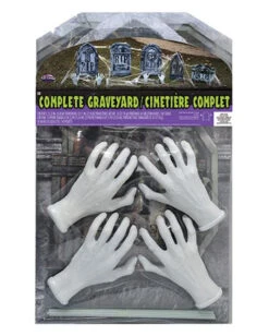 Friedhof Set Mit Grabsteinen & Zombie Händen