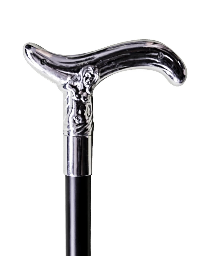 Gehstock Mit Silbernem Griff 1 Gehstock Mit Silbernem Griff