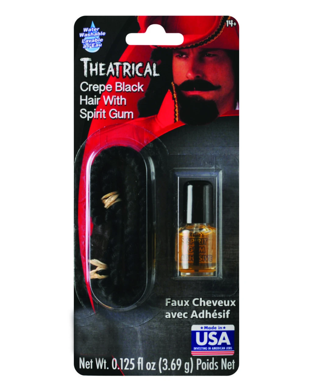 Theater Haar Schwarz Mit Mastix 1 Theater Haar Schwarz Mit Mastix
