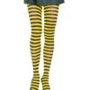 Gestreifte Strumpfhose Schwarz-gelb
