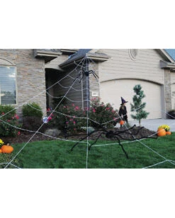 Gigantisches Spinnennetz Für Den Garten