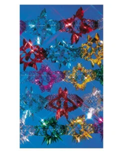 Glitter-Foliengirlande Bunt