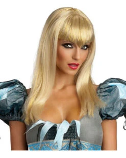 Blonde Glitter Vamp Perücke